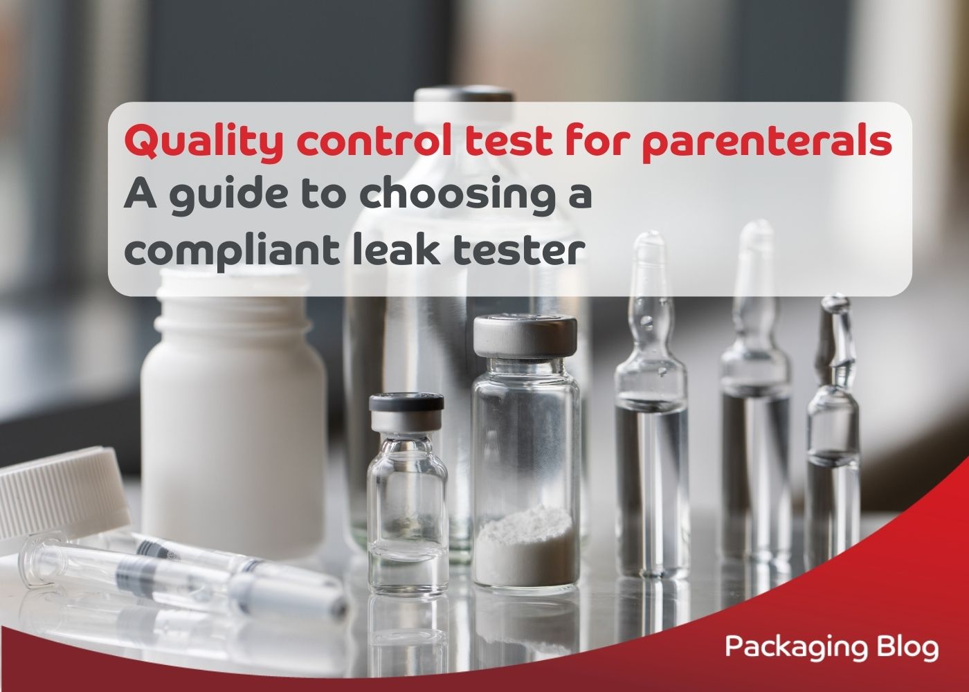 Quality control test for parenterals