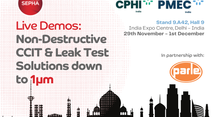 Sepha to demo Leak Test Innovations at CPHI & P-MEC 2022