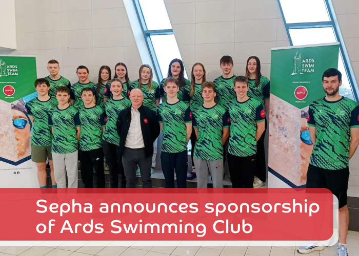 Sepha partners with Ards Swimming Club in Two-Year Sponsorship Deal